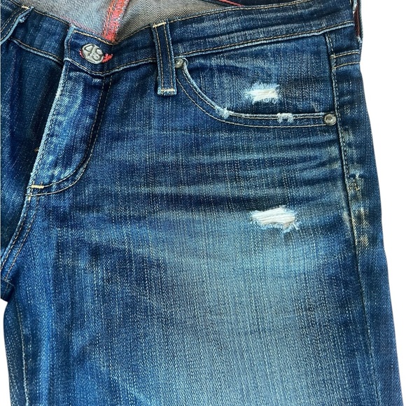AG Adriano Goldschmied Women's Blue Denim Cigarette Jeans. Size 28R -Gently Used - Picture 11 of 13
